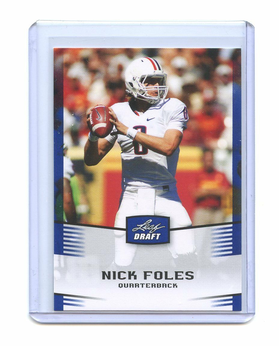 2012 Leaf Draft Blue #37 Nick Foles Philadelphia Eagles Rookie Card Image 1