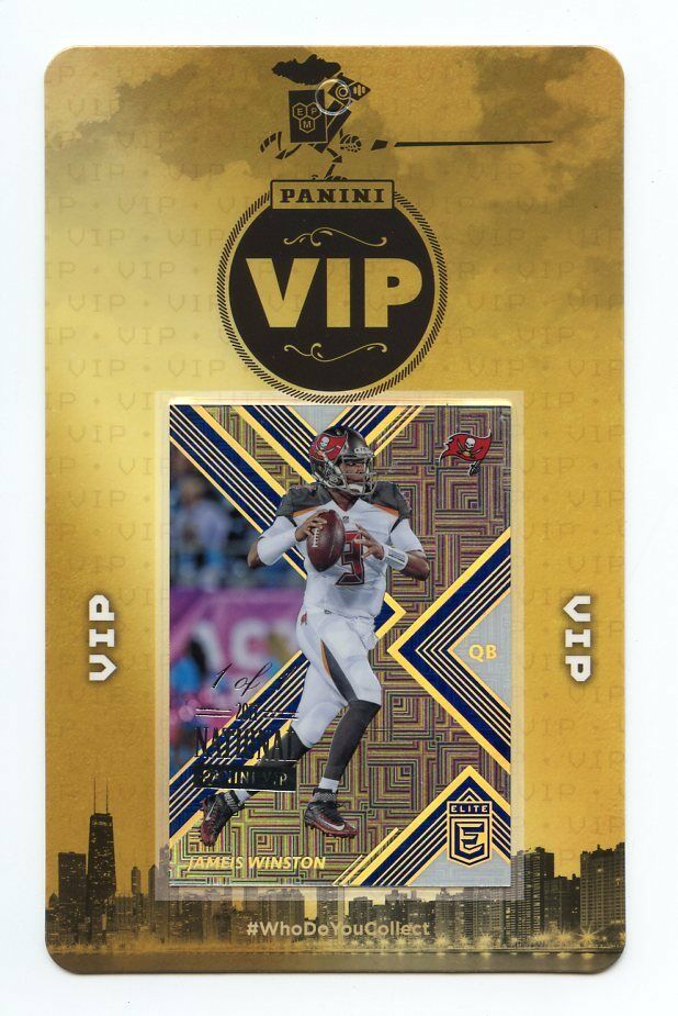 2017 Panini National VIP 1 of 1 Elite Jameis Winston Buccaneers Image 1