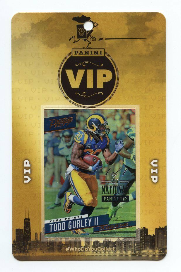 2017 Panini National VIP 1 of 1 Prestige Xtra Points Todd Gurley II Rams Image 1