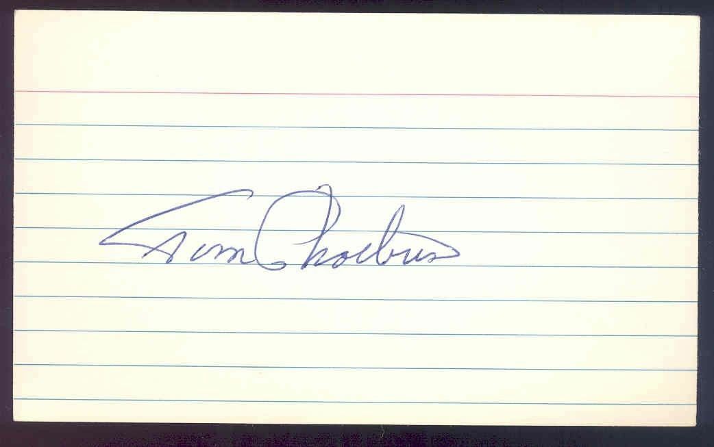 Tom Phoebus Baltimore Orioles 3x5 Index Autograph Signature Card JSA Authentic Image 1