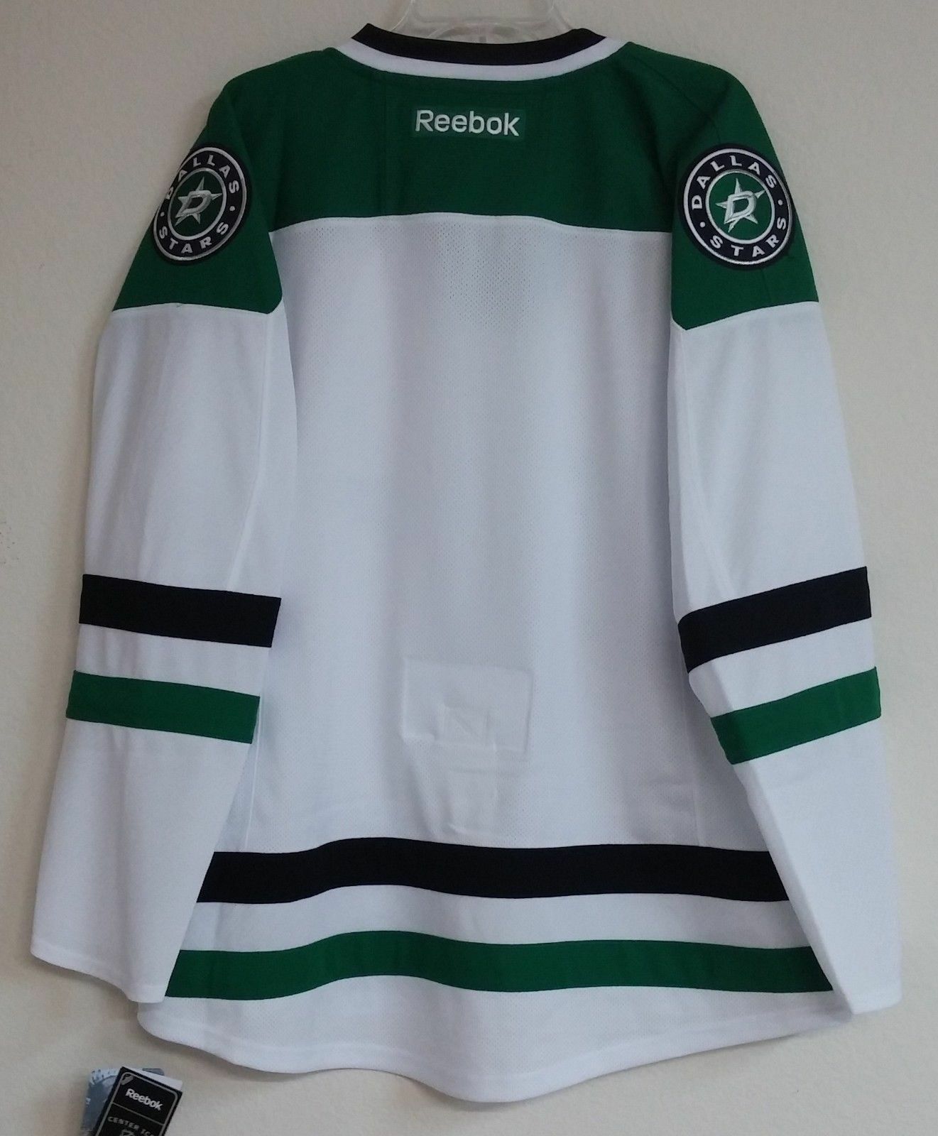 DALLAS STARS reebok NHL authentic EDGE 1.0 hockey jersey away-white size 50 NEW Image 2