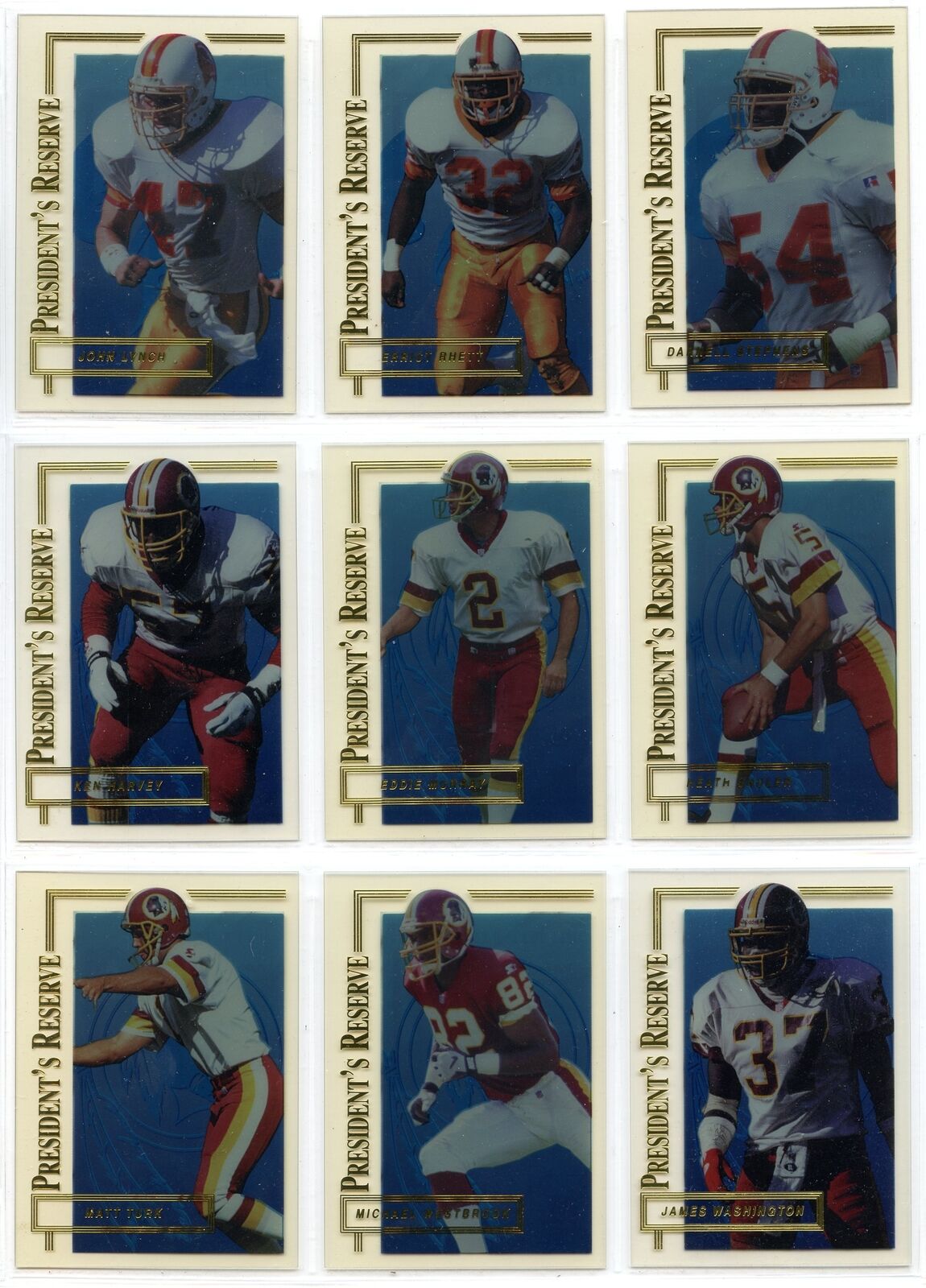 1996 CE PRESIDENT'S RESERVE NFL football complete set of 400 cards Image 2