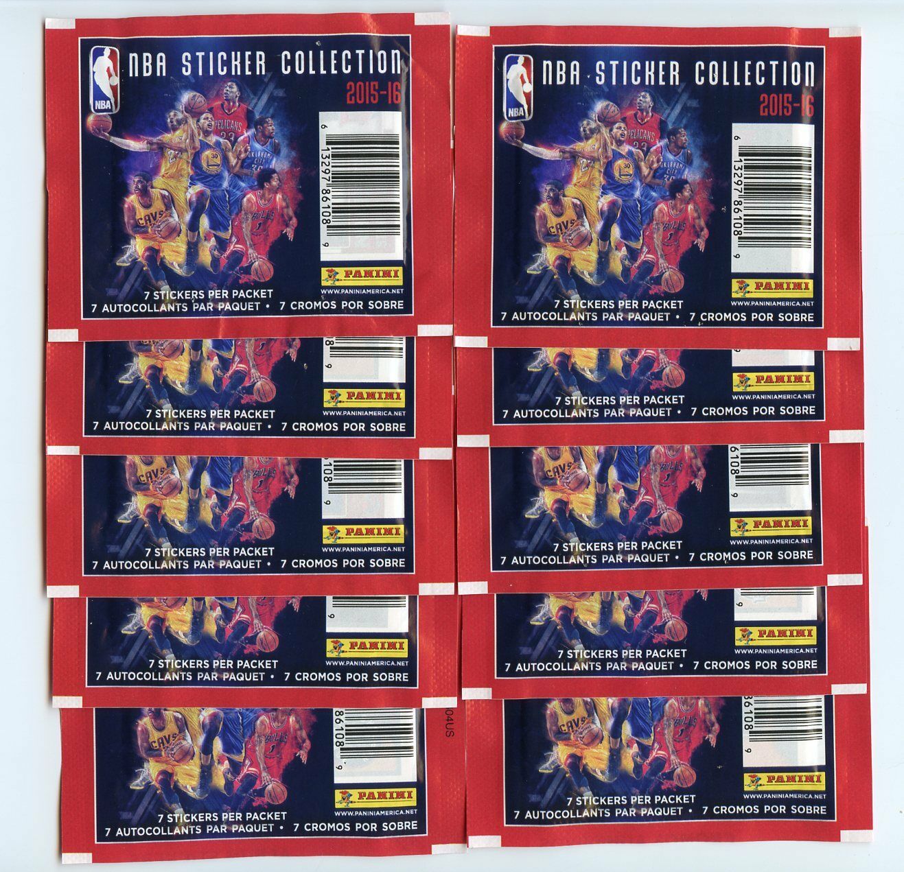 2015-16 Panini Sticker Collection  Basketball Pack Lot Image 2