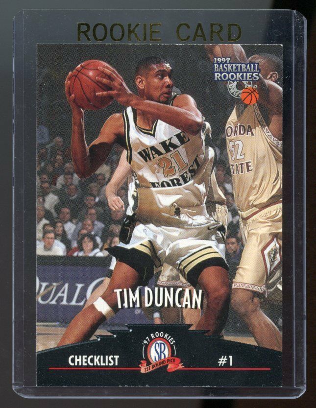 1997 Score Board Rookies #61 Tim Duncan CL Rookie Card Image 1