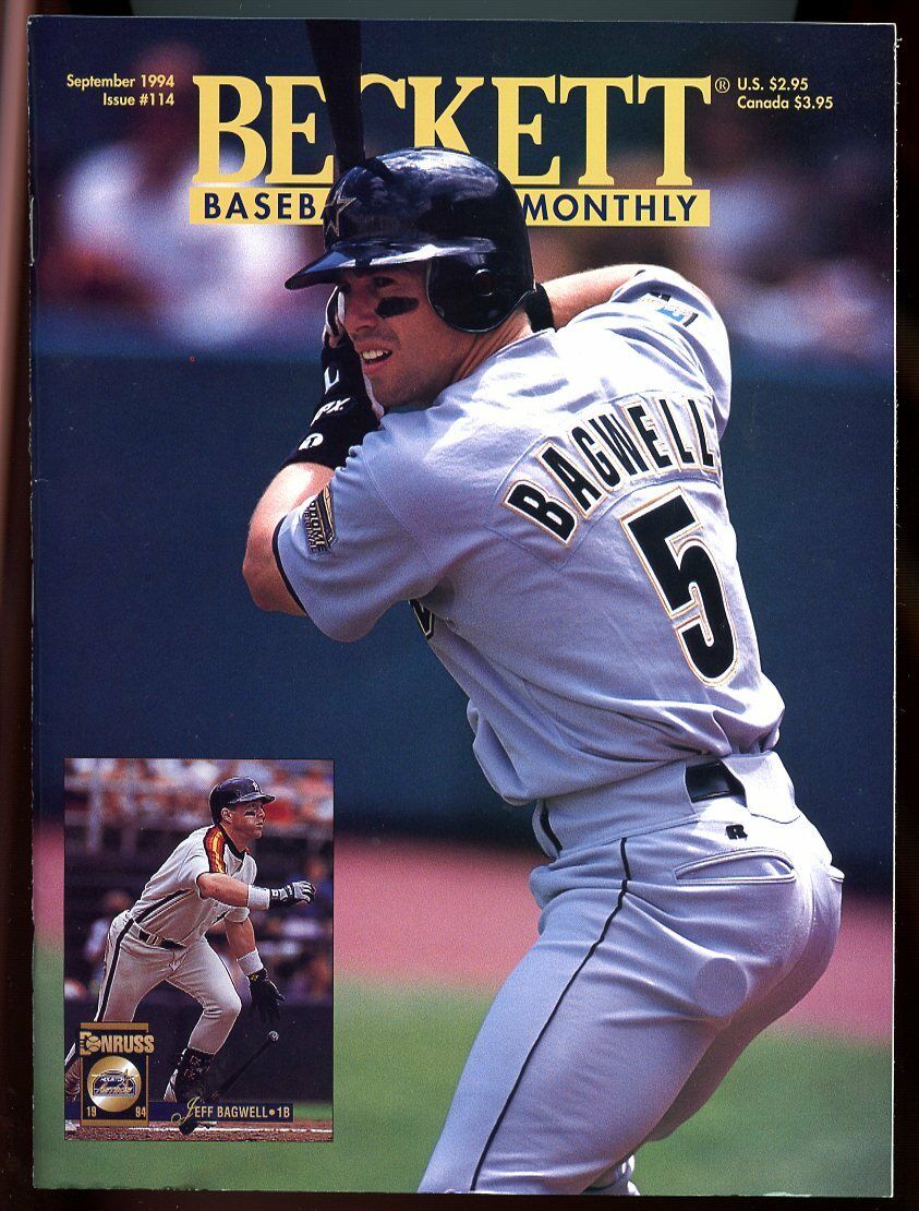 Jeff Bagwell Signed 1994 Beckett: Baseball Card Monthly Magazine