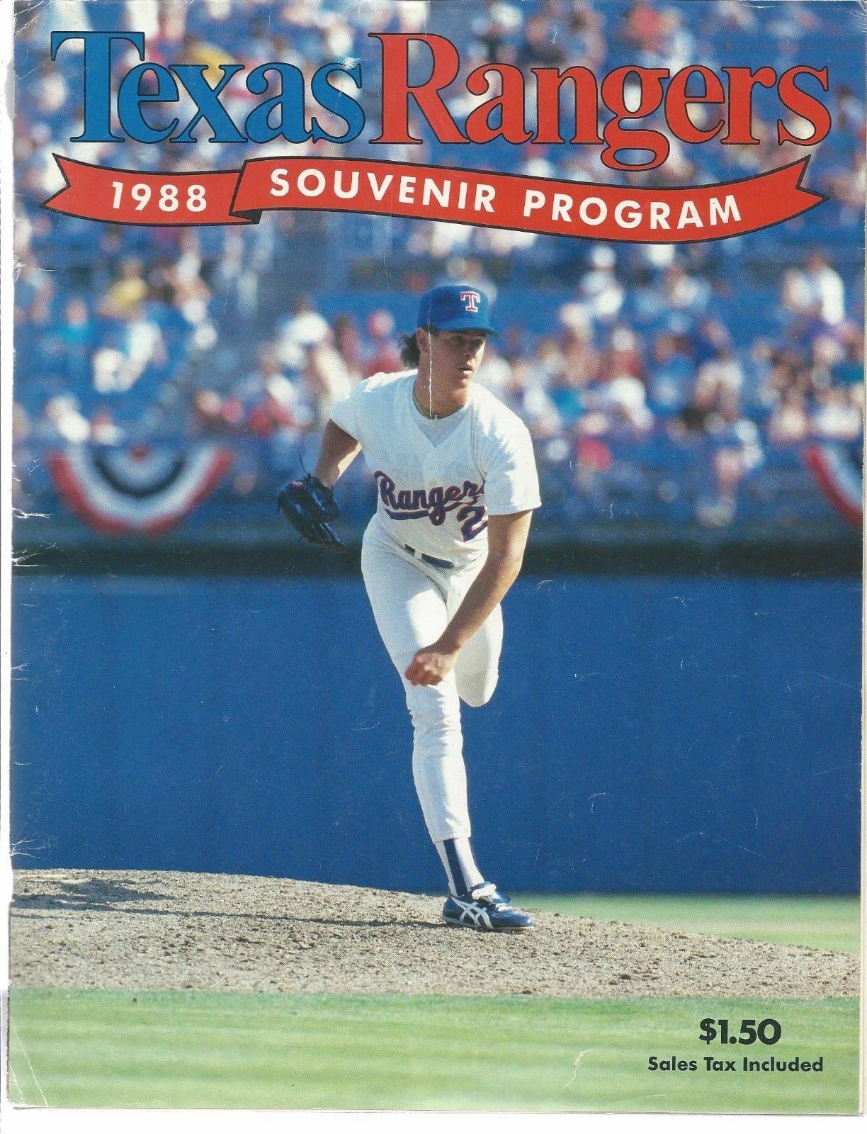 1988 Texas Rangers Official Souvenir Program MLB Baseball Image 1
