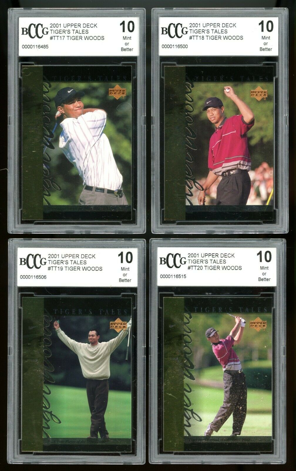 Tiger Woods  Rookie Tiger Tales Complete Set (1-30) All Graded BGS BCCG 10 MINT+ Image 5