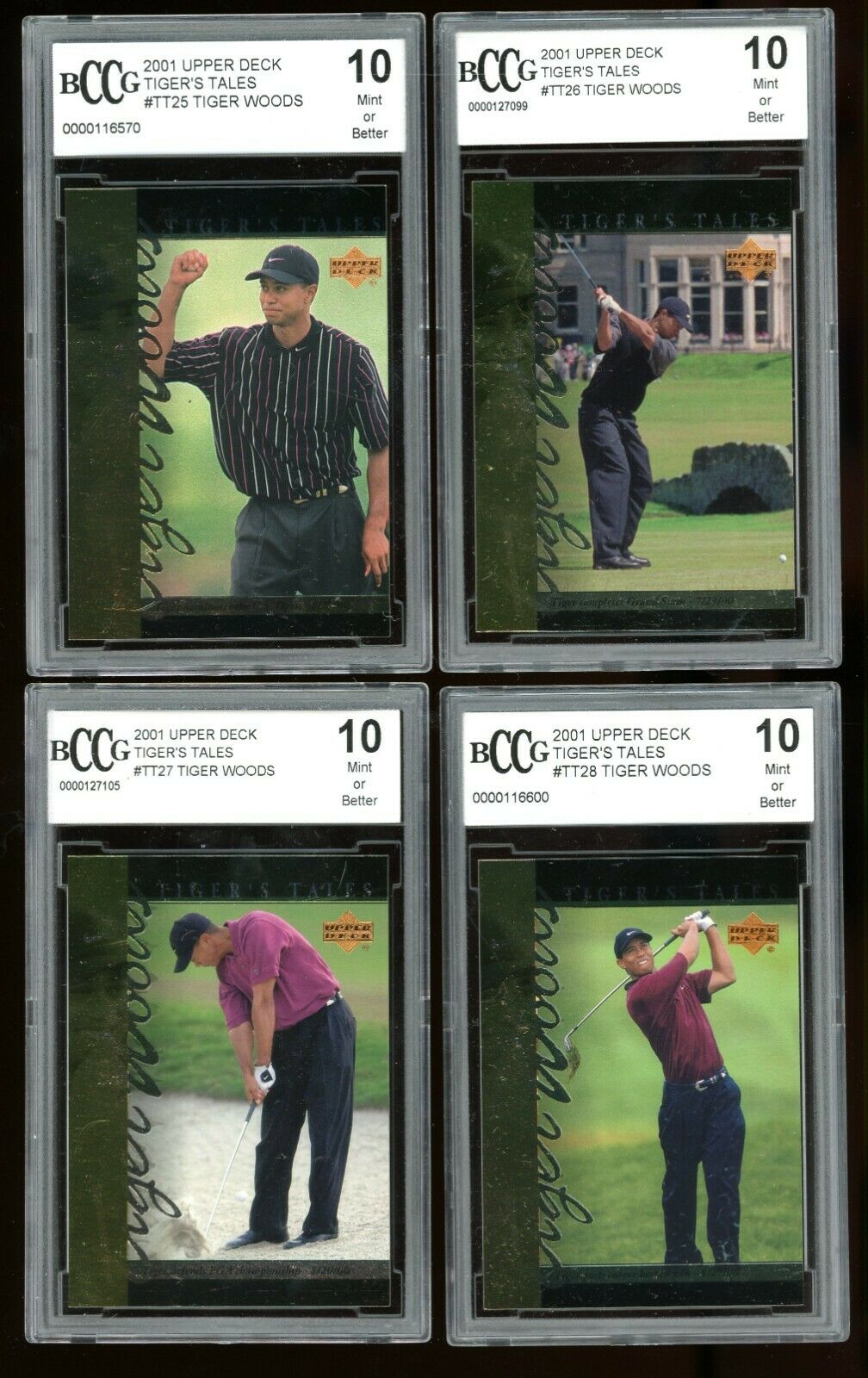 Tiger Woods  Rookie Tiger Tales Complete Set (1-30) All Graded BGS BCCG 10 MINT+ Image 6