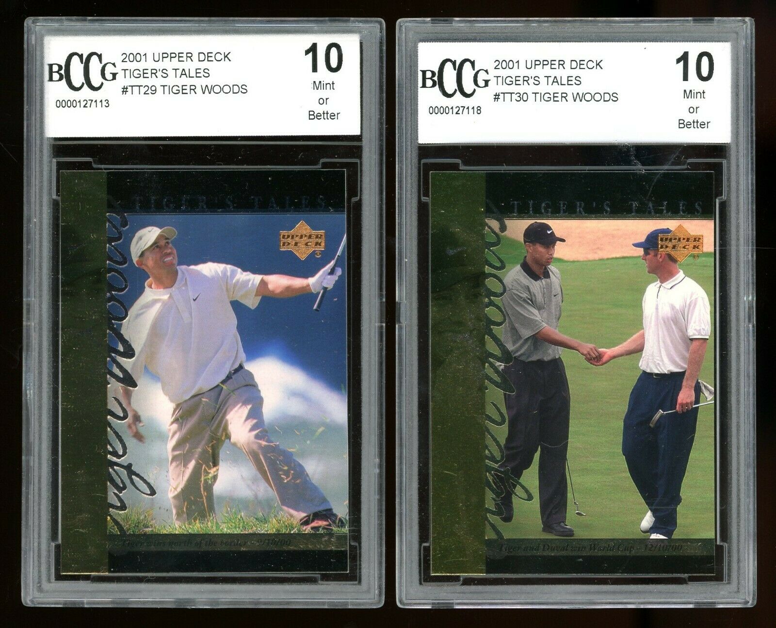 Tiger Woods  Rookie Tiger Tales Complete Set (1-30) All Graded BGS BCCG 10 MINT+ Image 7
