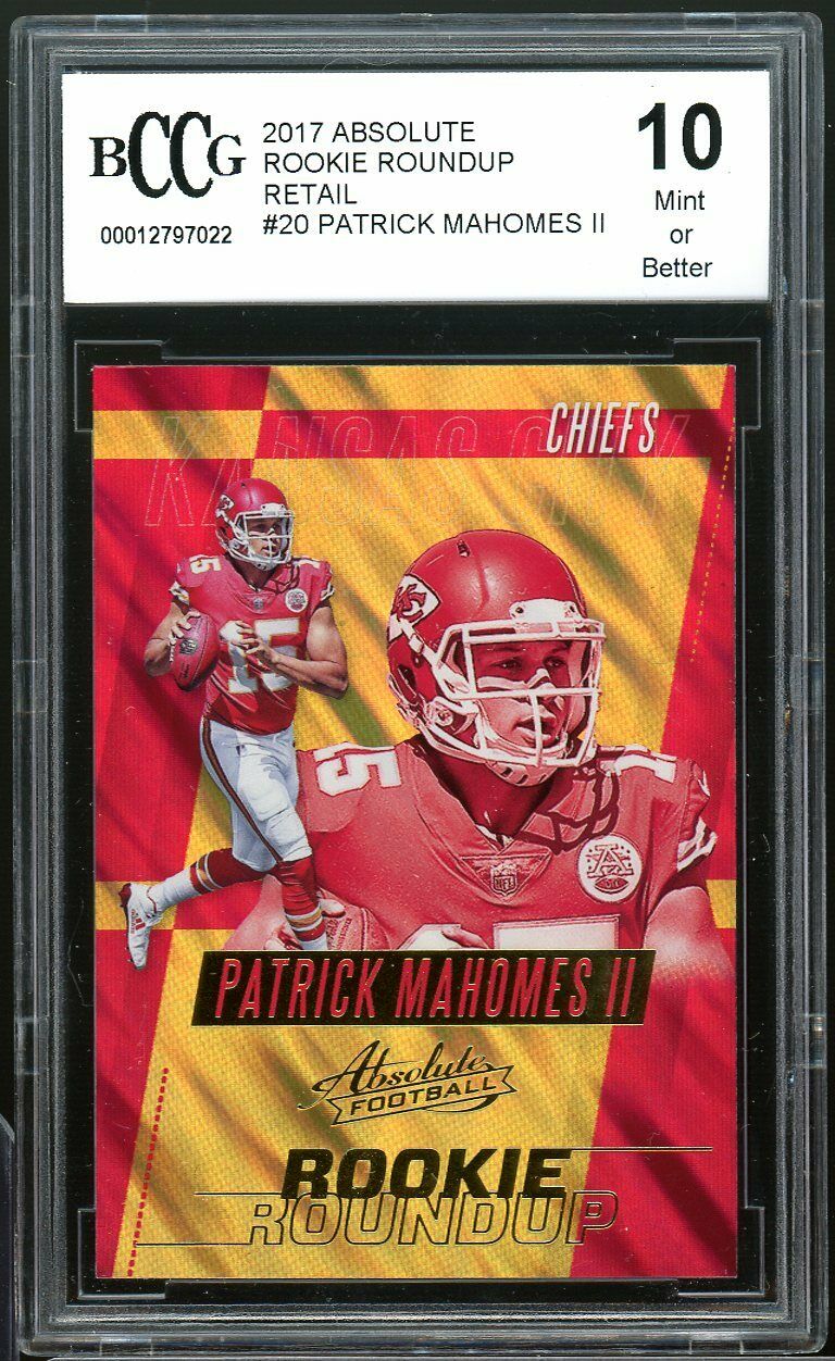 2017 Absolute Rookie Roundup Retail #20 Patrick Hamomes Rookie BGS BCCG 10 Mint+ Image 1